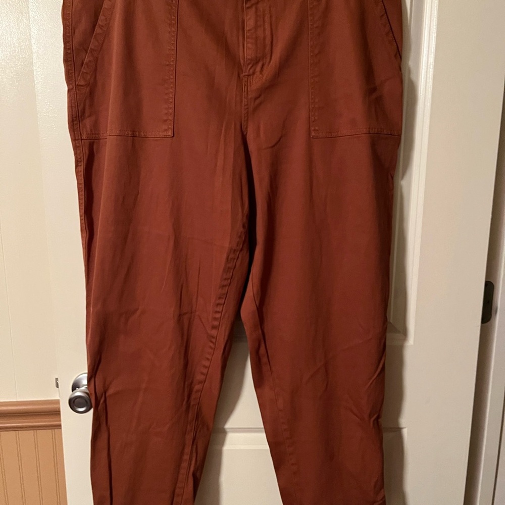 Ava & Viv Brown Chino Khakis Relaxed Fit